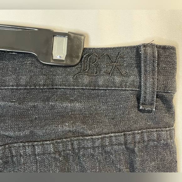 Brooklyn Xpress Jeans Men's 36x29 Black Baggy Loose Fit Y2K 90s Style Grunge - Picture 5 of 12